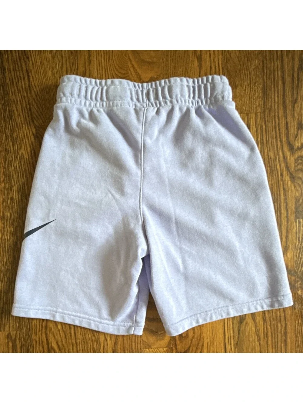Nike Purple Jogger Shorts Youth M Cotton Blend Pockets Tapered Drawstring Logo